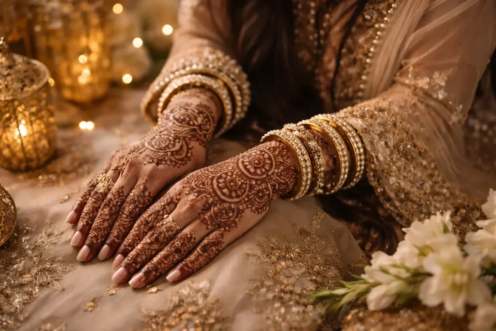 Diseño de henna profesional en manos para eventos y celebraciones en Guadalajara